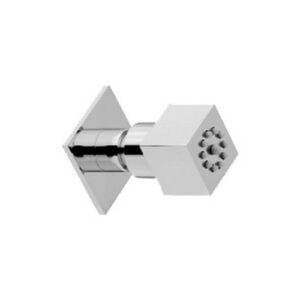 00186CR Soffione quadro laterale orientabile esterno anticalcare PORTA E BINI