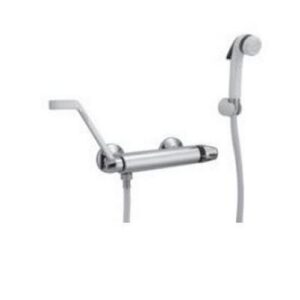 00440CR Miscelatore termostatico con kit doccia a pulsante PORTA E BINI