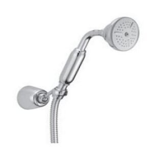 00750CR Kit doccia con supporto, flessibile e doccetta Atena PORTA E BINI