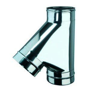 101570  Raccordo A T135° Mmf Inox    250 L 618 Mm  Ferrari