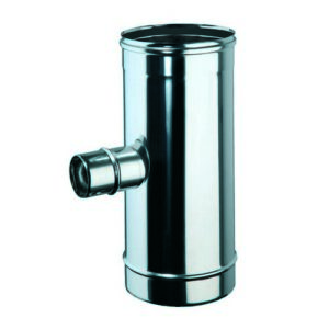 102369 Raccordo A "T" 90° Mf Inox Ridotto A Ø 80 M L 244 Mm Ferrari - immagine 1