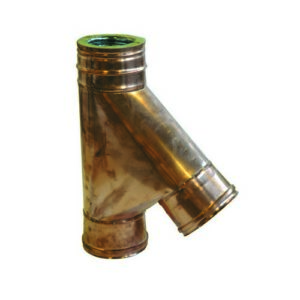 103375 "T" 135° Mf Inox/Rame 150 Interno 200 Esterno Ferrari - immagine 1