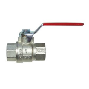 104525107 Valvola a sfera passaggio totale FF 2"1/2 ROSSA IVR