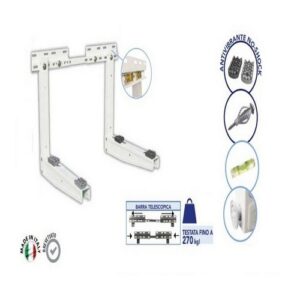 111000201 STAFFA TELESCOPICA STANDARD unità esterna climatizzatore 180 KG TECNOSYSTEMI