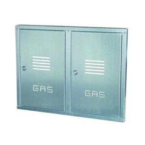 111921 Sportello Doppio Per Contatore Gas Zincata H 70 X L 98 Cm Ferrari - immagine 1