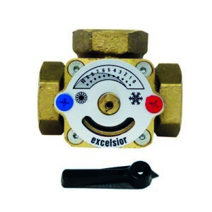 112140 Valvola Miscelatrice 3 Vie A Rotore  Vmr 300  3/4"  Ferrari