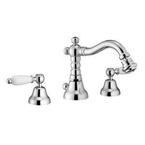 12155CR Batteria bidet bocca girevole con scarico PORTA E BINI