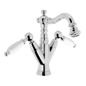 12220CR Monoforo bidet bocca girevole con scarico PORTA E BINI