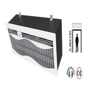 12450030R3 BARRIERA D'ARIA 2000 INCASSO Con 6 RESISTENZA "Aria 2 Elegance CR" TECNOSYSTEMI