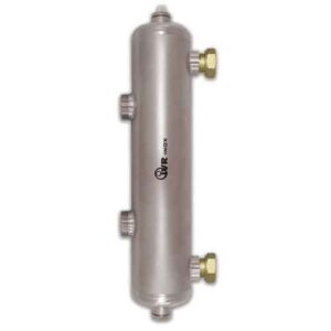 133027701 Separatore idrualico inox c/raccordi 1" x3/4" IVR
