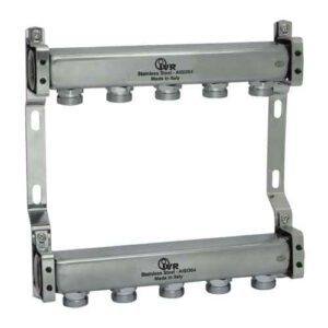 181432512 Coppia collettori inox inox 12 vie 1"1/4 attacco 3/10 IVR - immagine 1