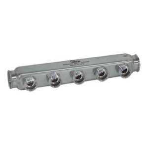 186813512 Collettore inox 12 vie 1"1/4 interasse 50mm attacco 1/2" IVR - immagine 1