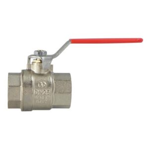 195425007 Valvola a sfera passaggio totale FF maniglia rossa 2"1/2 IVR - immagine 1