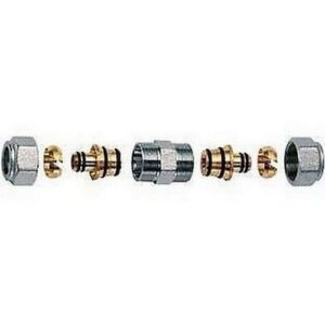 5111 1219218 NIPLEX DOPPIO  1'  CROMATO ADATTATORE MULTISTRATO D. 25 FAR