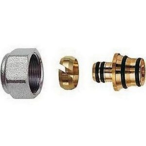 6055 80201 ADATTATORE TUBO MULTISTRATO 20x2,5 CALOTTA CROMATA FAR
