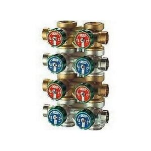 3754 3406 COLLETTORE COMPLANARE 3/4' CON ARRESTI 6 ATTACCHI FAR - immagine 1