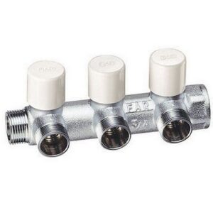 3878 104 COLLETTORE MULTIFAR 4 V.M-F 1' RAME C/DETENTORI DI BILANCIAMENTO FAR