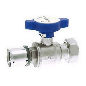 59452601 VALVOLA CROMATA A SFERA 1' F CALOTTA MOBILE PF Ø 26X3 MAN.BLU FAR - immagine 1