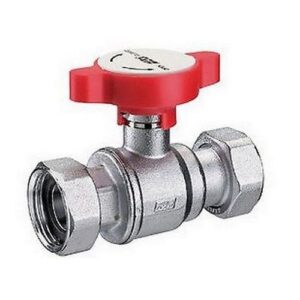 3056 134R VALVOLA SFERA CROMATA DOPPIA CALOTTA MOBILE 1' X 3/4' F MAN.ROSS FAR - immagine 1