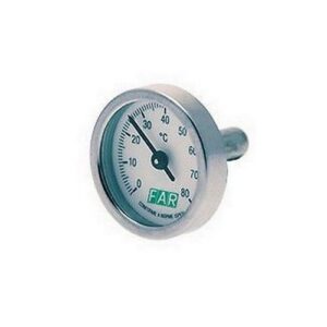 2653 120 TERMOMETRO BIMETALLICO D. 40 mm. SCALA 0-120° C FAR - immagine 1
