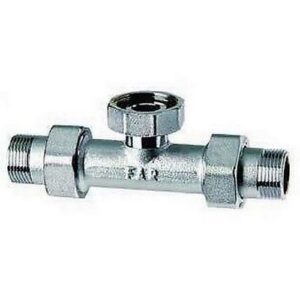 3026 34 3/4" Raccordo a T cromato per valvola di zona art. 3025 FAR