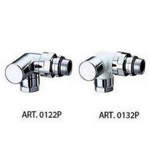 0122 38P TOPFAR - DETENTORE 3/8' AD ANGOLO DX RAME CROMATO COD.PREG. FAR