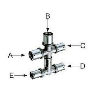 59232003 DISTRIBUTORE SANITARIO Ø 20x2,25-20x2,25-16x2,25-16x2,25-16x2,25 FAR - immagine 1