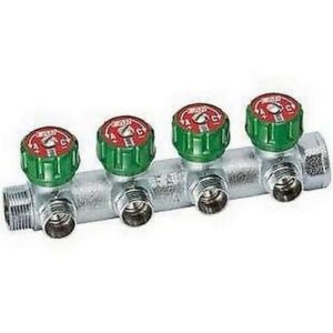 3824 3412TP COLLETTORE  4 VIE 'MULTIFAR' 3/4' X 1/2' MASCHIO TESTA PIANA FAR