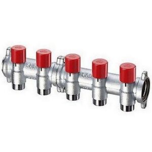 3918 13404 COLLETTORE 4 VIE 1' C/FLANGIA DETENTORI ATTACCO 3/4' EUROKONUS FAR - immagine 1