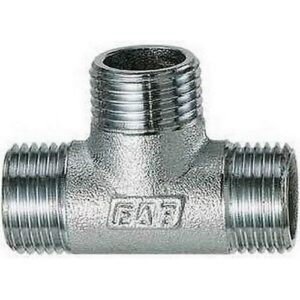 5515 1 RACCORDO A 'T'  1'  PER COLLETTORE CROMATO FAR - immagine 1