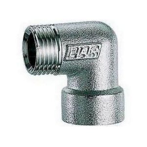 5815 12 GOMITO ATT. MASCHIO-FEMMINA 1/2' X 1/2' EUROKONUS CROMATO FAR - immagine 1