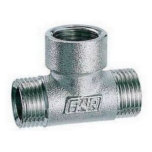 5825 12 RACCORDO 'T' ATT. MASCHIO-FEMMINA 1/2' X 1/2' X 1/2' EUROKONUS CROM FAR - immagine 1