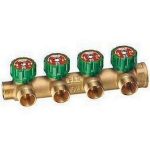 3837 34 COLLETTORE 4 VIE 'MULTIFAR' 3/4' RAME 'CR' DERIVAZIONI M-F FAR - immagine 1