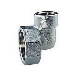 4050 112 RACCORDO TERMINALE A SQUADRA CROMATO 1' X 1/2' FEMMINA FAR - immagine 1