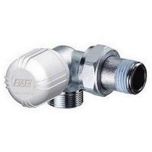 1617 38 VALVOLA TERMOSTATIZZABILE SQ 3/8' COMANDO VERTICALE DX  RAME FAR - immagine 1