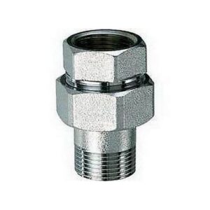 5150 1 RACCORDO DIRITTO 3 PEZZI 1' CROMATO FAR - immagine 1