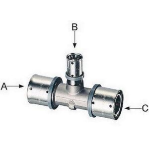 59092005 PRESSFAR - TEE RIDOTTO AL CENTRO Ø 20X2,5 - 16X2,25 - 20X2,5 FAR - immagine 1