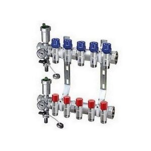3462 109 COLLETTORE 9 VIE PREMONTATO 1' RAME COMPLETO DI ART. 3438 FAR - immagine 1