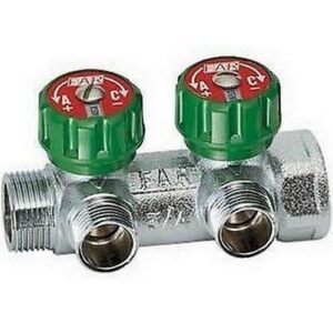 3821 134TP COLLETTORE 2 VIE 'MULTIFAR' 1' X 3/4' MASCHIO TESTA PIANA FAR - immagine 1