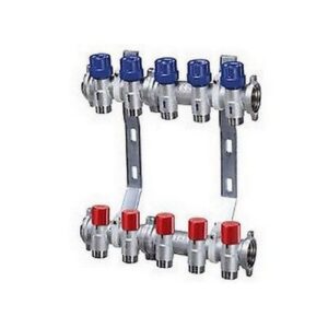3919 13405 COLLETTORE 5 VIE 1' C/FLANGIA PREMONTATO ATTACCO 3/4' EUROKONUS FAR - immagine 1