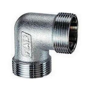 5360 12G18 GOMITO DOPPIO 1/2' X 18 GOMMA CROMATO FAR - immagine 1