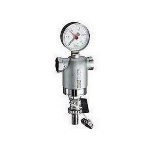 3948 34 FILTRO PER IMPIANTI SANITARI CROMATO 3/4' ATT. F-F C/MANOMETRO FAR