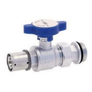 59493201 VALVOLA CROMATA A SFERA 1' M PF Ø 32X3 MAN.BLU ATT.COLLETTORI FAR - immagine 1