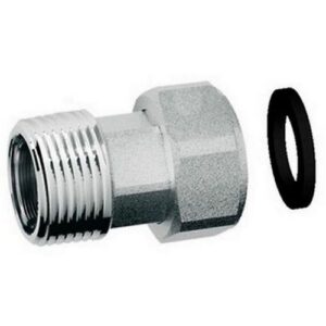 8323 112 RACCORDO DI GIUNZIONE CROMATO 1'1/2 F X 1'1/2 M C/CALOTTA MOBILE FAR - immagine 1
