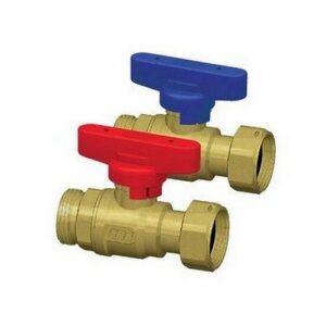 3034 34V VALVOLA A SFERA GIALLA 3/4' M-F CON CALOTTA MOBILE, VALV DI RITEGNO E MANIGLIA VERDE FAR - immagine 1