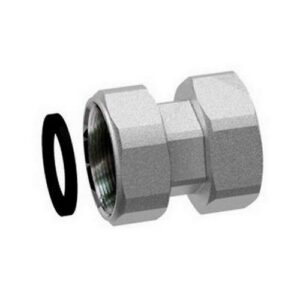 8321 12 RACCORDO DI GIUNZIONE CROMATO 1/2' X 1/2' F-F CON CALOTTA MOBILE FAR - immagine 1