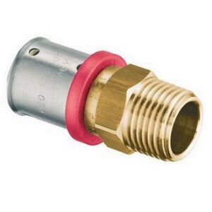 49805001 PRESSFAR SERIE SDR11 - NIPLEX MASCHIO 1'1/2 Ø 50X4,6 - GHIERA ROSSA FAR - immagine 1