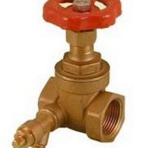 230015 Saracinesca in ottone con rubinetto spurgo F x F 1/2" RASTELLI