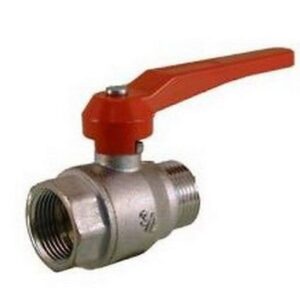 046020 Valvola a sfera a passaggio totale tipo export M x F 3/4" RASTELLI