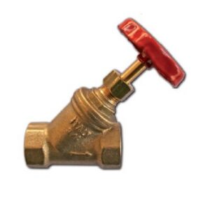 418032 Valvola inclinata in ottone a via diritta 1 1/4" RASTELLI - immagine 1